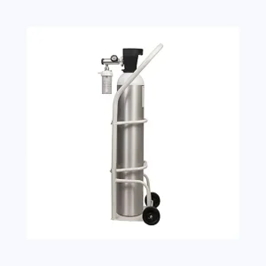 Portable Oxygen Cylinder with Regulator & Trolley